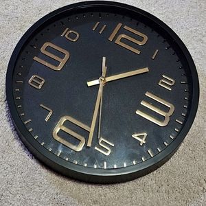Black and Gold Clock